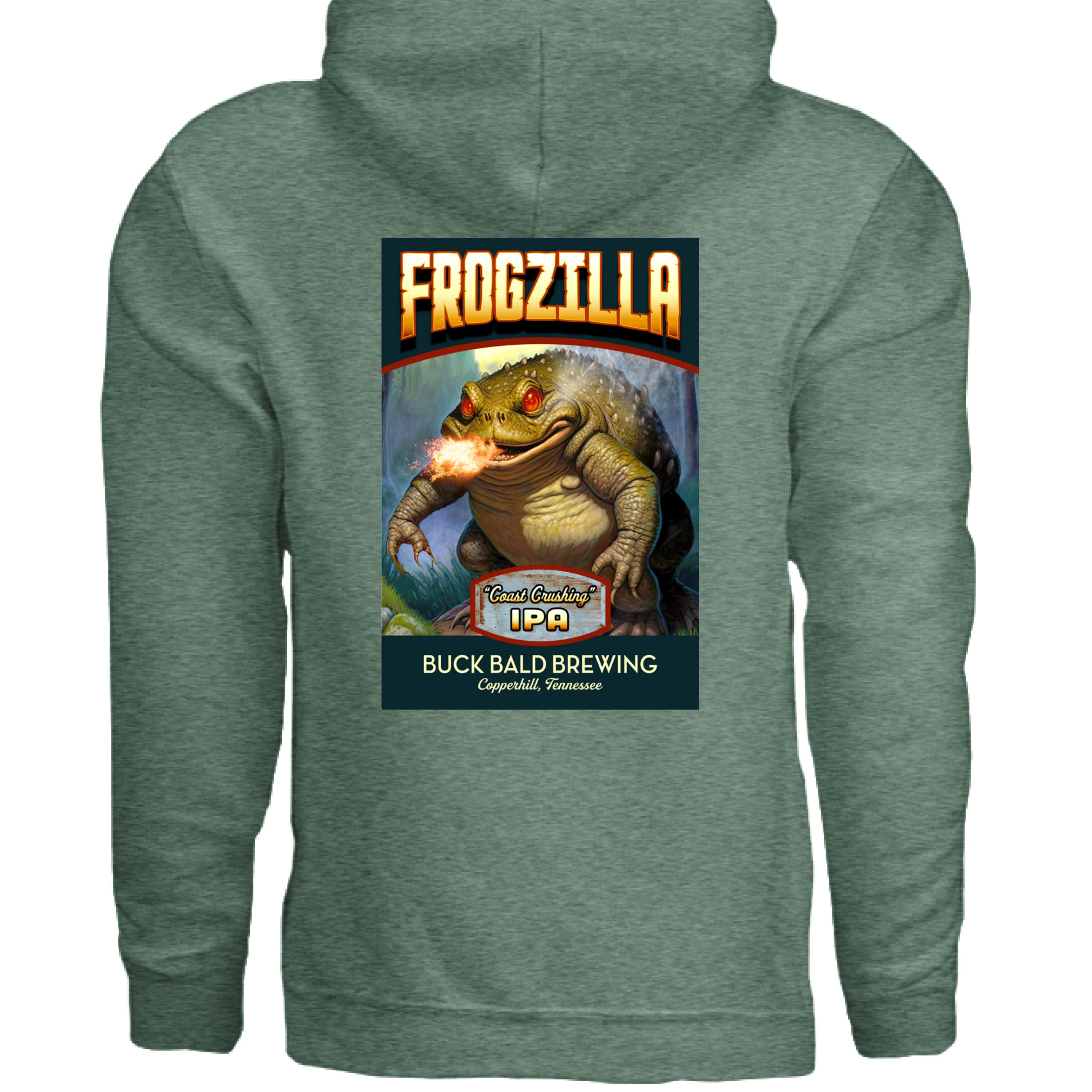 Heather Sport Dark Green - BACK