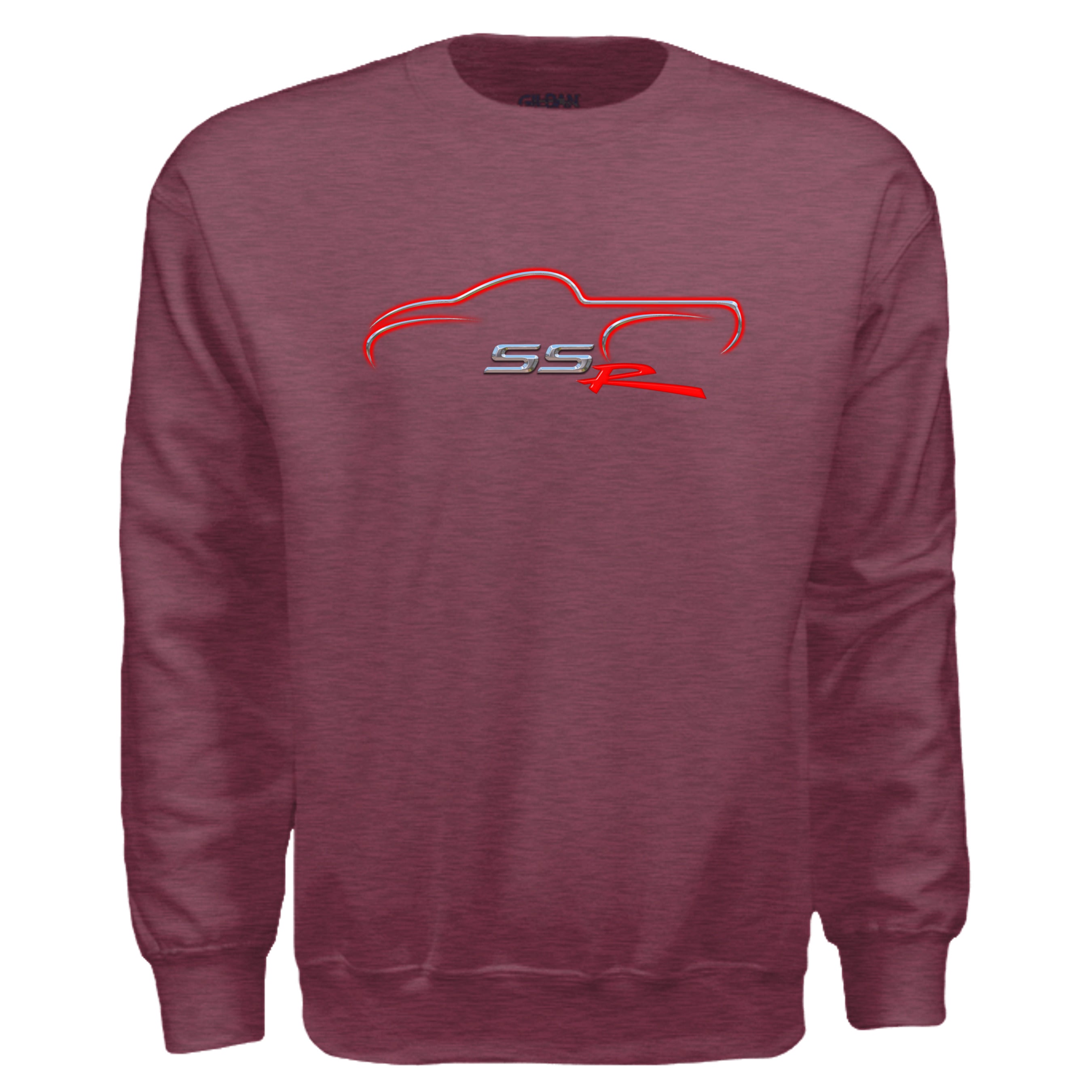 Heather Sport Dark Maroon - G180 - FRONT